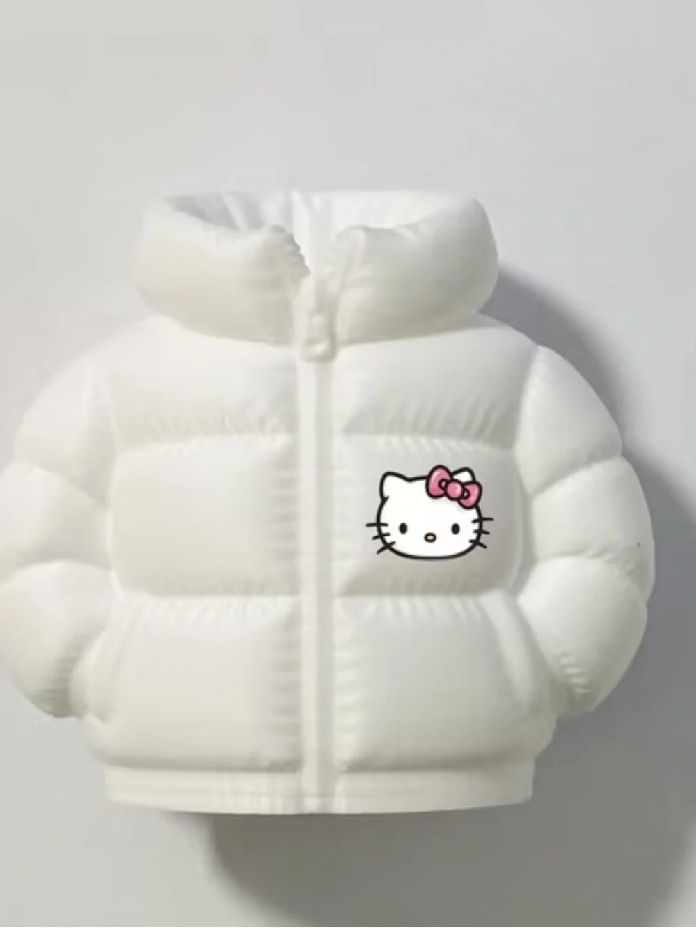 Sanrio Hello Kitty White and Pink Puffy Jacket Pen Cup